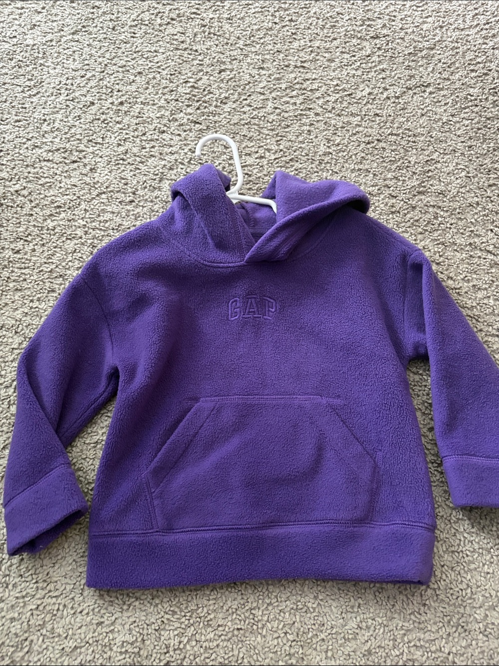 GAP Purple Kids Fleece Pullover Hoodie